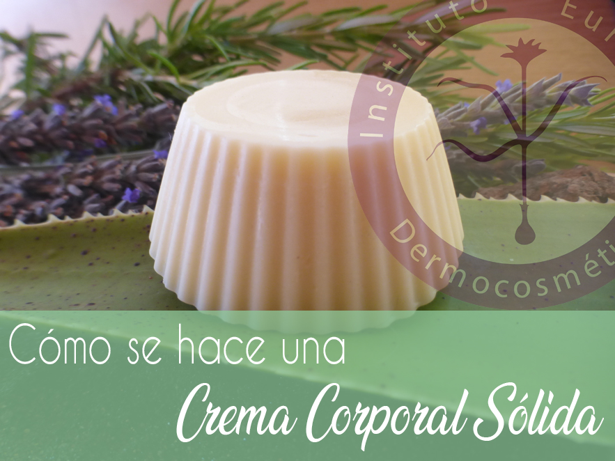 Cómo se hace una crema corporal sólida