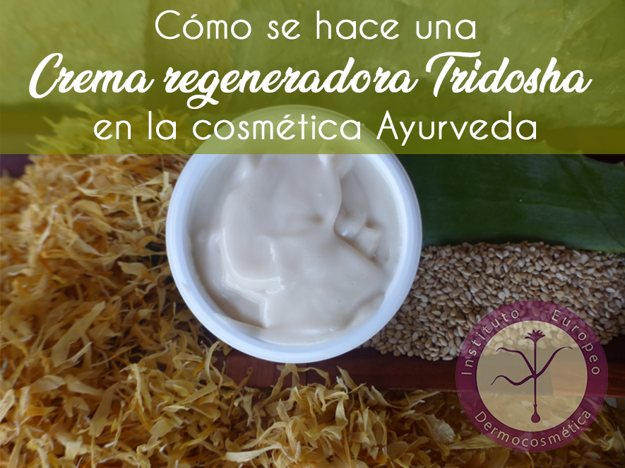 Cómo se hace una crema regeneradora tridosha en cosmética ayurveda