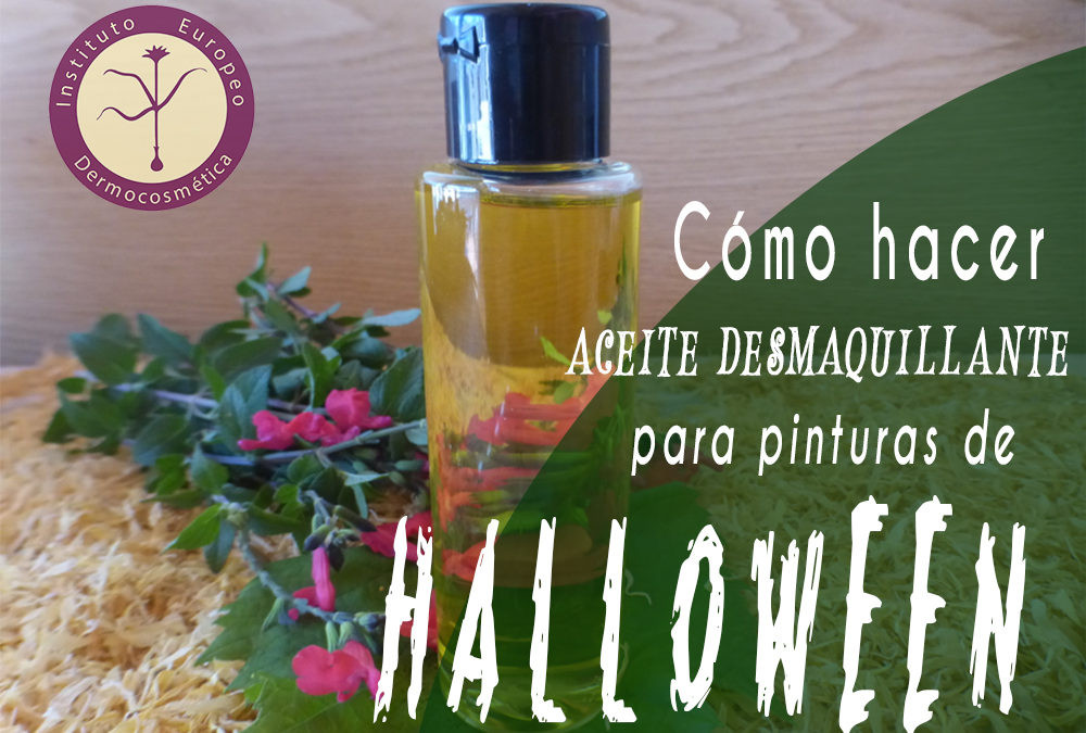 Aceite desmaquillante para pinturas de Halloween