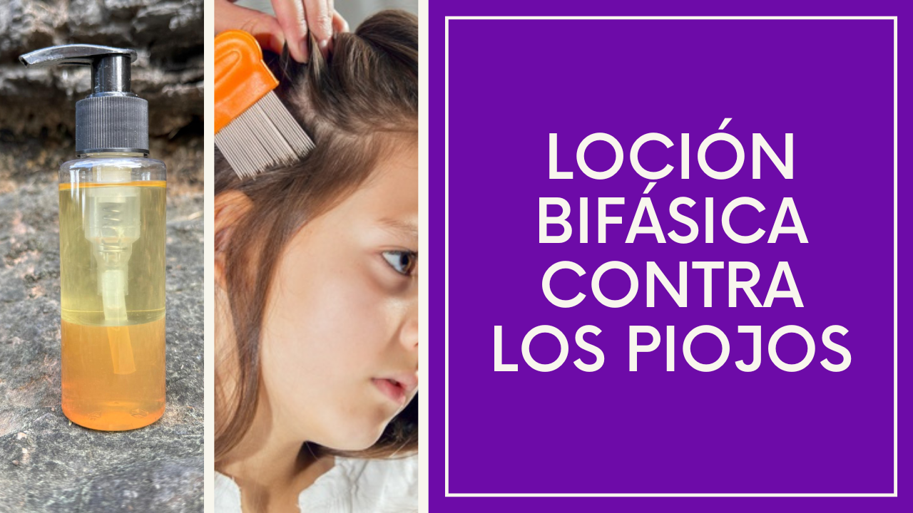 Loción bifásica contra los piojos