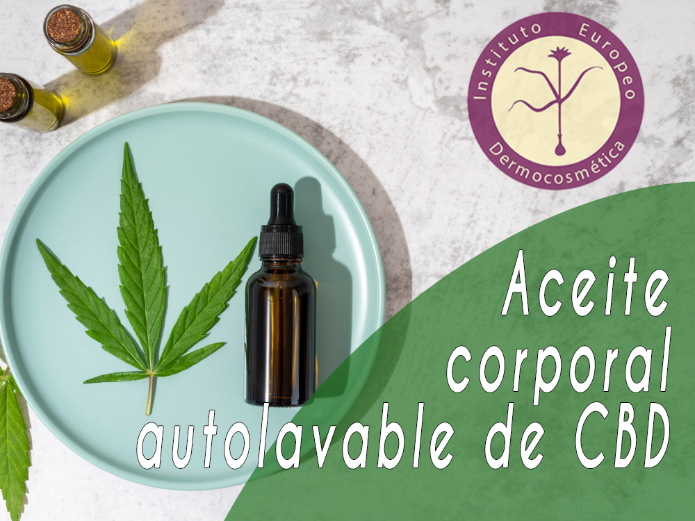 Cómo se hace un aceite corporal autolavable de cannabis CBD